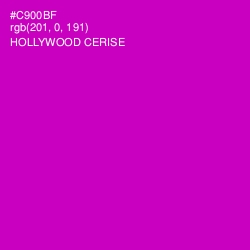 #C900BF - Hollywood Cerise Color Image